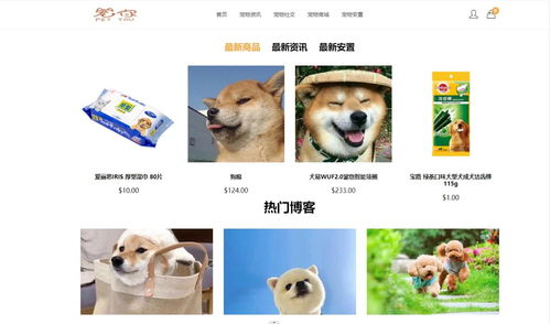 寵物服務網站的設計與實現